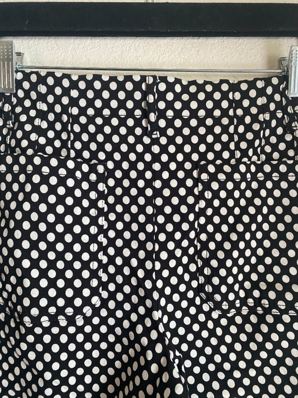 Jules and Leopold Black and White Polka Dot Wide Leg High Waisted Pants Size M - Picture 6 of 7